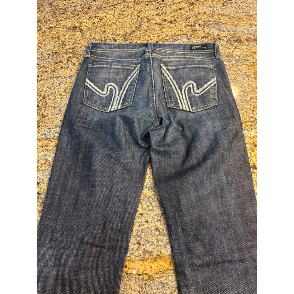 Citizens of Humanity Bootcut Jeans Dark Wash Embroidered Size 26‎ 096B-085